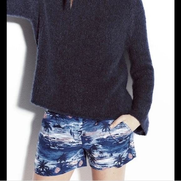 J. Crew Pants - J. CREW BLUE SHORTS WITH PALM TREES